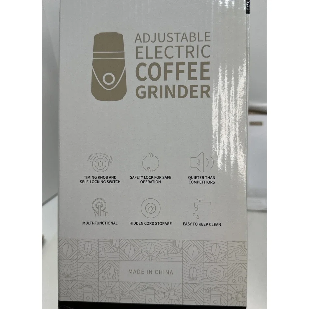 SHARDOR Adjustable Coffee Bean Grinder Electric Herb Spice Espresso CG638 Black